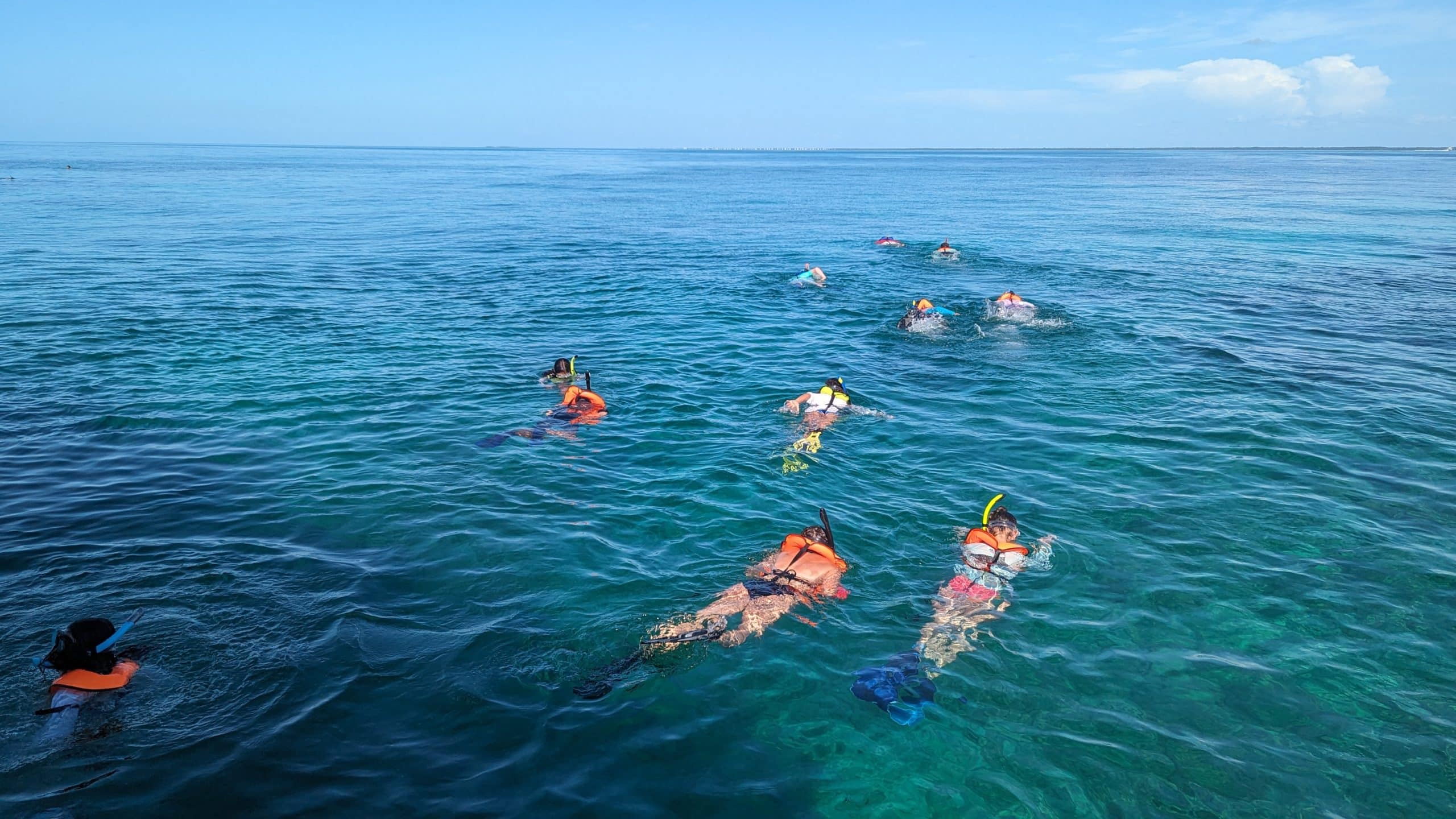 children snorkeling