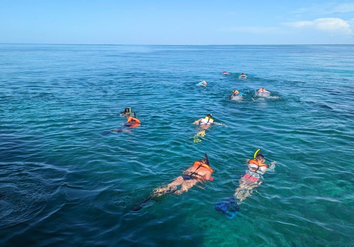 children snorkeling